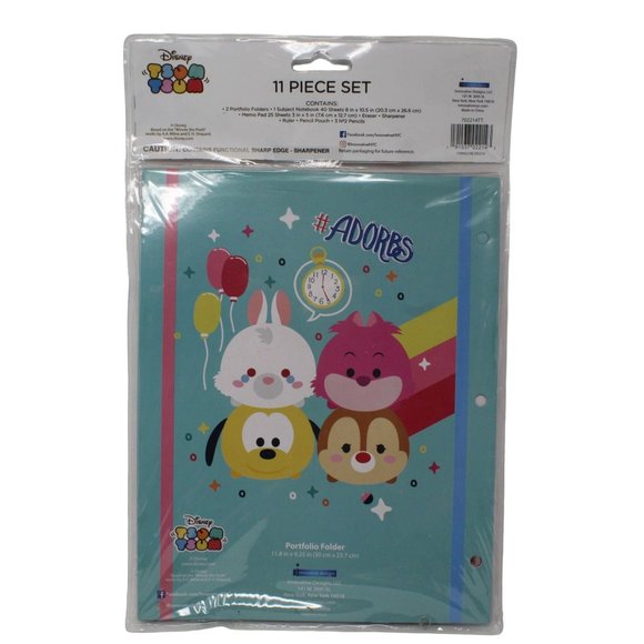 Disney TSUM TSUM 11PC School Supply Activity Stationary Set Multi Characters - Picture 2 of 6